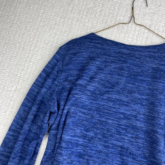 Mode Vin Rouge Women's XL Abstract Art AOP Shirt Top Canada Made Asymmetrical - Picture 14 of 15